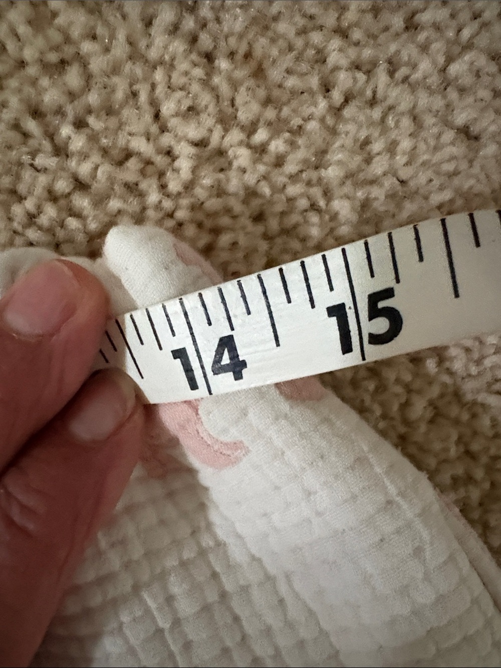Upcycle muslin swaddle quilted short with polar bears - Picture 4 of 10
